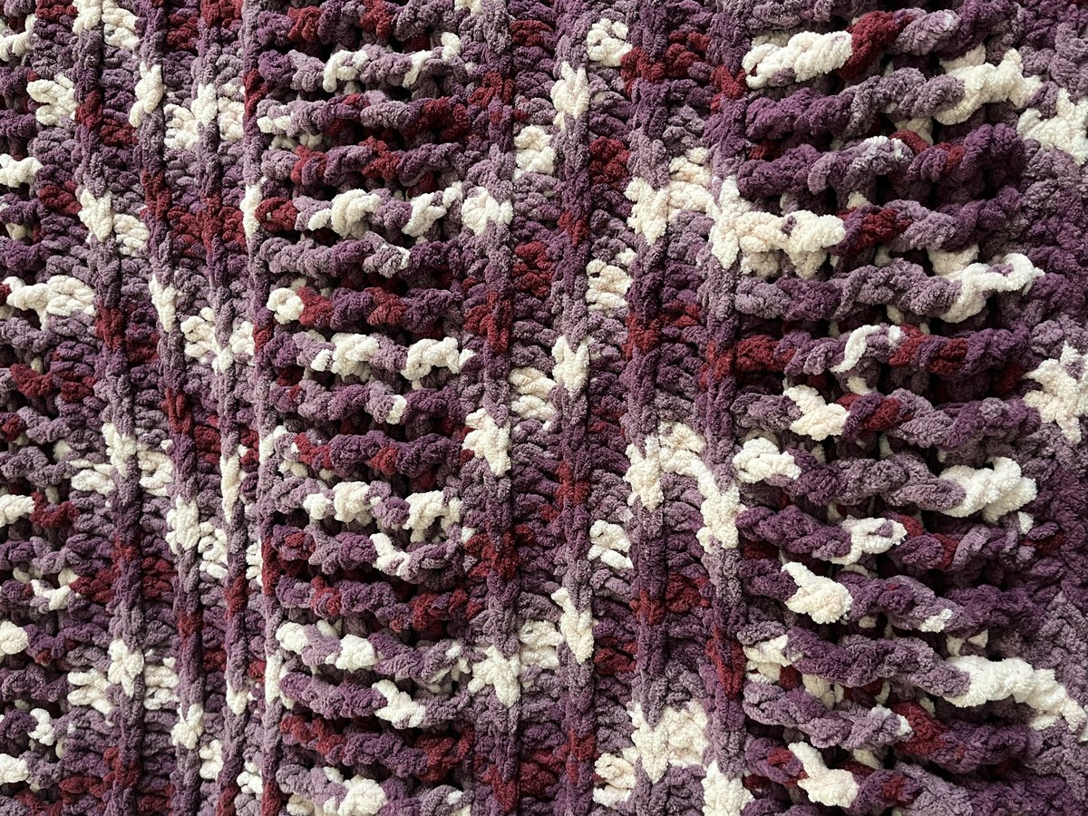 Luxe Statement Blanket in Plum Preserves
