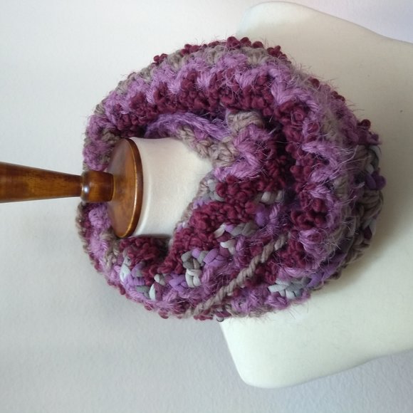 Luxe Infinity Scarf in Bordeaux