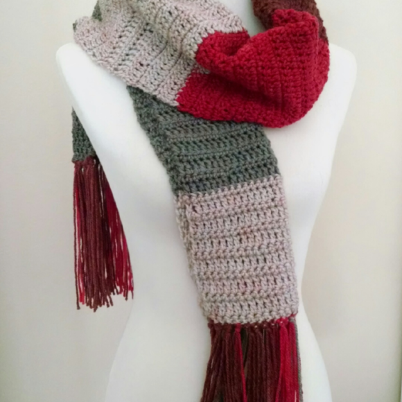 The 'Dylan' a bold, color block, gender fluid scarf