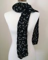 The 'Christine' Scarf in Black Tweed