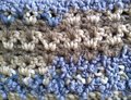 Close up Luxe Infinity Scarf in Wedgewood