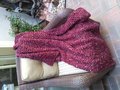 Tweed Lounging Blanket in Burgundy