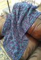 Luxe Lounging Blanket in Peacock 