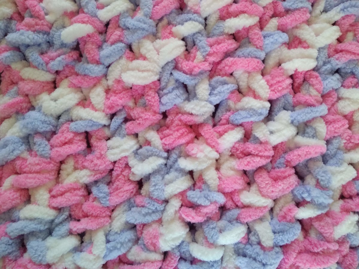 Luxe Baby Blanket in Pink/Blue Ombre