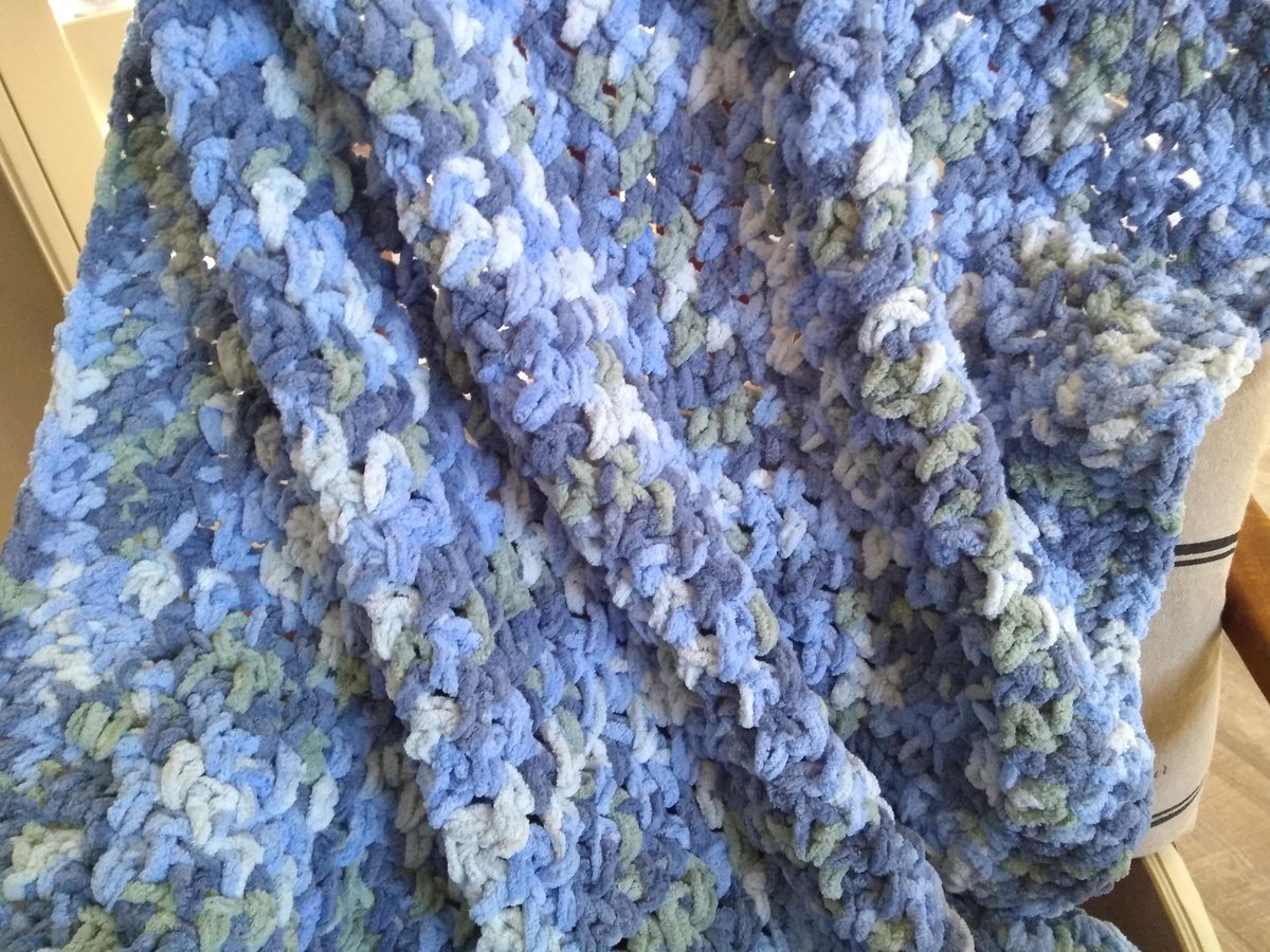 Luxe Baby Blanket in Lovely Blue