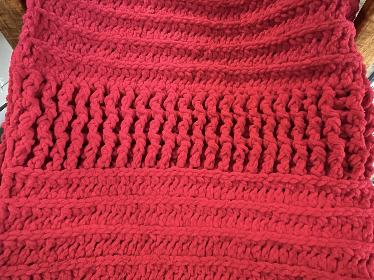 Luxe Statement Blanket in Crimson Red