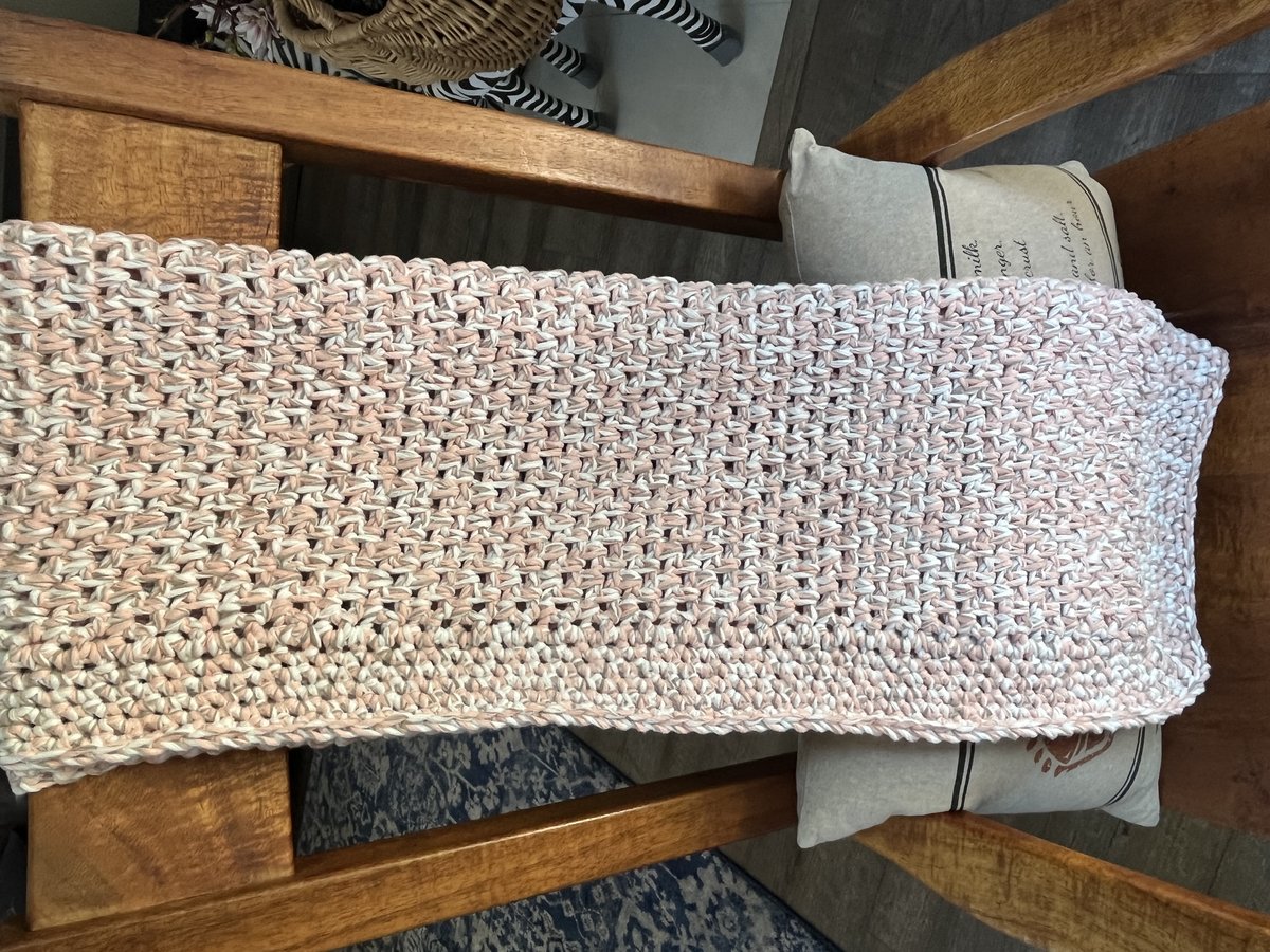 Stroller Baby Blanket in Peach Blossoms