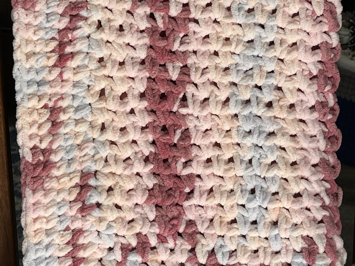 Luxe Baby Blanket in Raspberry Kisses