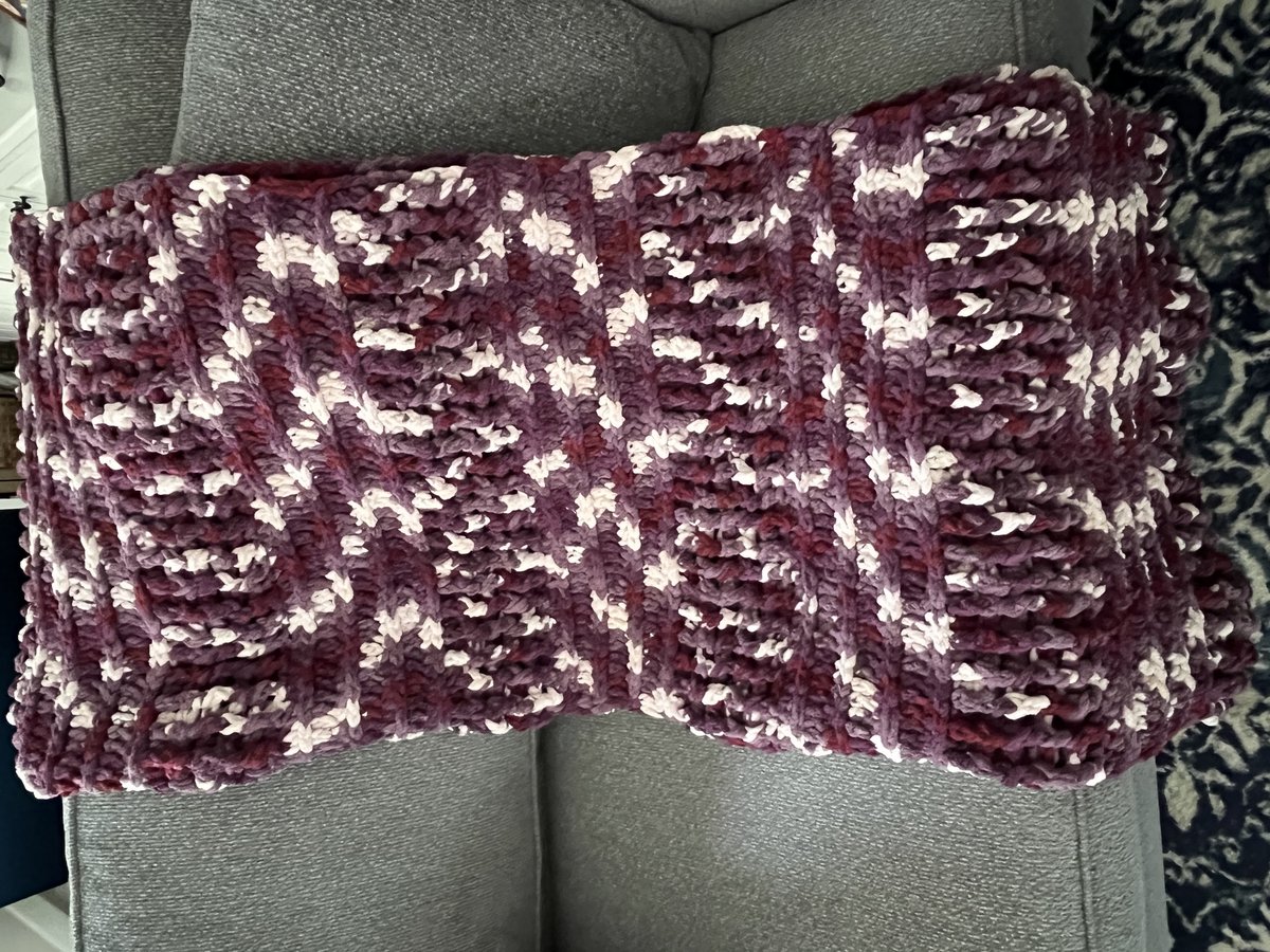 Luxe Statement Blanket in Plum Preserves