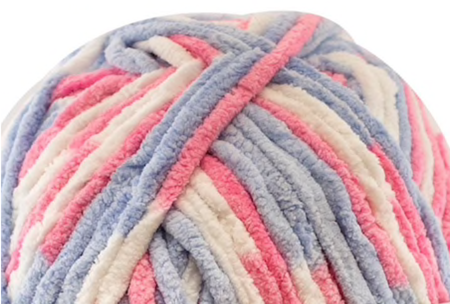 Luxe Baby Blanket in Pink/Blue Ombre