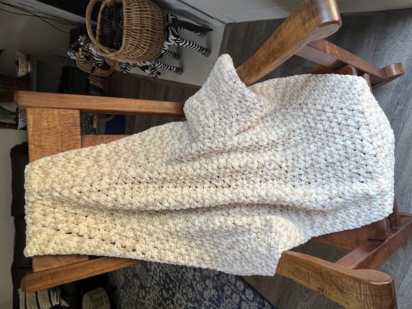 Luxe Baby Blanket in Beach Foam