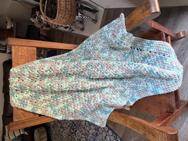 Luxe Baby Blanket in Seaside