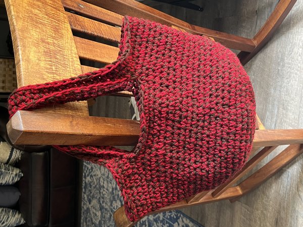 Out and About Bag in Cranberry Swirl
