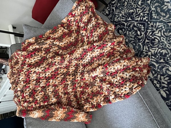 Luxe Lounging Blanket in Rhubarb Crumble Pie